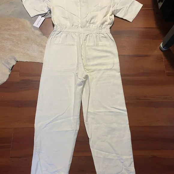 Apiece Apart Women's Zeolight Jumpsuit in Cream Sz 4 NWT $395
